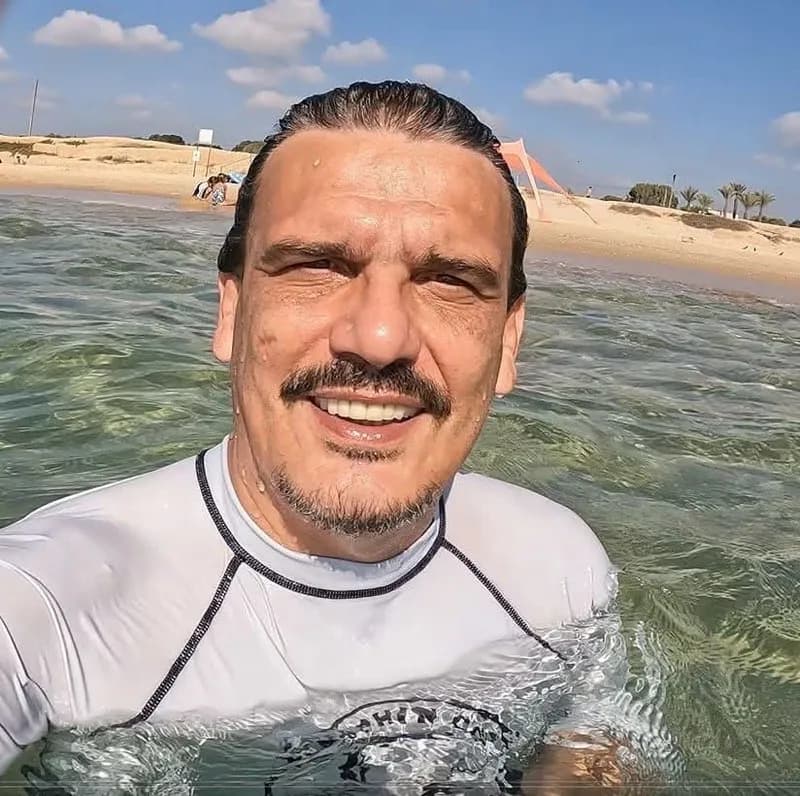 David dans la mer